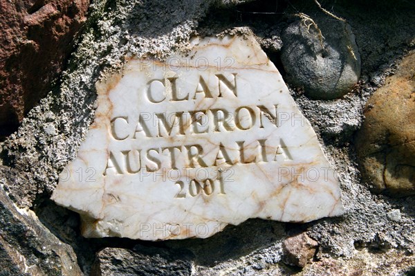 Living cairn, Clan Cameron Museum, Achnacarry, near Spean Bridge, Highland, Scotland.