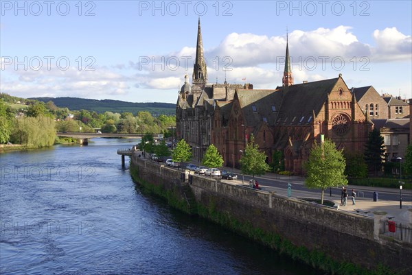 River Tay and Perth, Scotland.