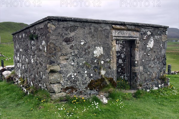 Dr MacLean's tomb, Kilmuir Graveyard, Skye, Highland, Scotland.