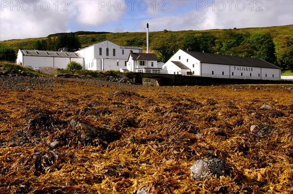 Talisker Distillery, Isle of Skye, Highland, Scotland.