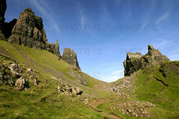 Quiraing, Isle of Skye, Highland, Scotland.