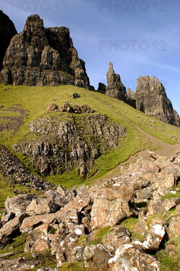 Quiraing, Isle of Skye, Highland, Scotland.