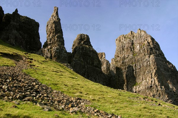 Quiraing, Isle of Skye, Highland, Scotland.