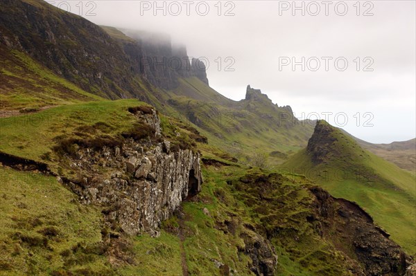 Quiraing, Isle of Skye, Highland, Scotland.