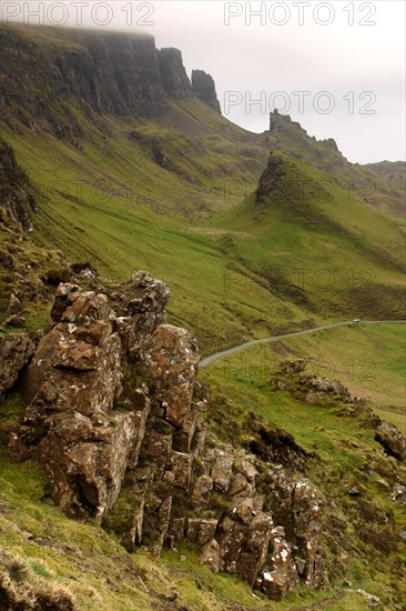 Quiraing, Isle of Skye, Highland, Scotland.