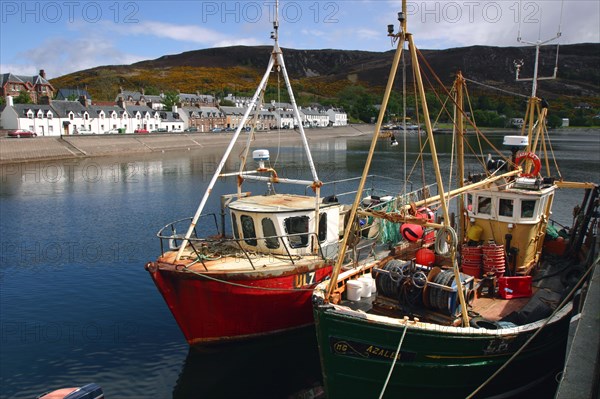 Fishing boats, Ullapool harbour, Highland, Scotland.