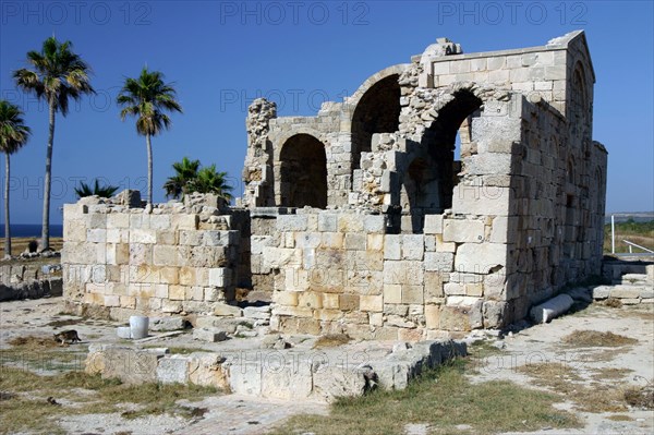 Ruins of the Basilica of Ayios Philion, Dipkarpaz (Rizokarpaso), North Cyprus.