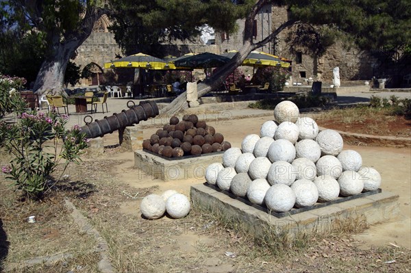 Cannon balls, North Cyprus.