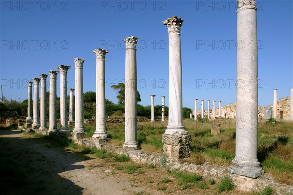 Roman columns, Salamis, North Cyprus.