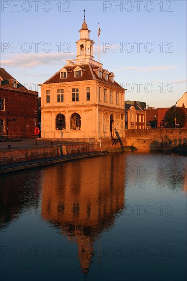 Custom House at dusk, Purfleet, Kings Lynn, Norfolk.