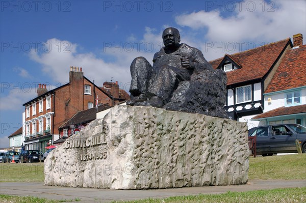 Sir Winston Churchill Statue, Westerham, Kent.