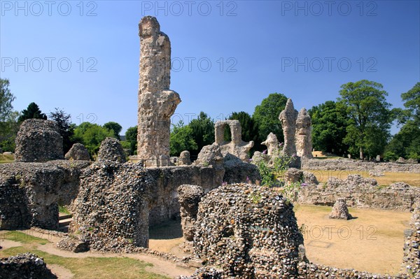 Abbey Ruins, Bury St Edmunds, England.
