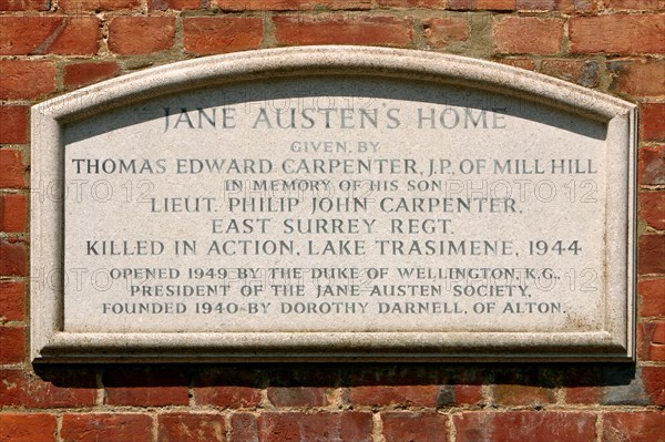 Jane Austen's House, Hampshire, England.