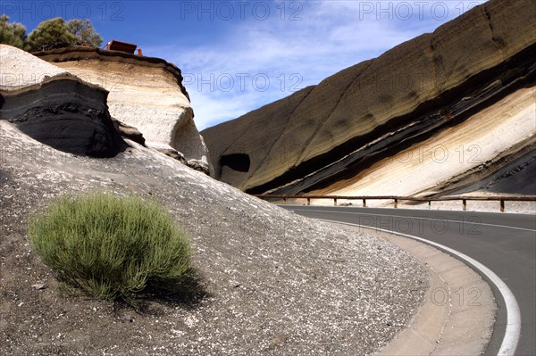 Road in the Parque Nacional del Teide, Tenerife, Canary Islands, 2007.