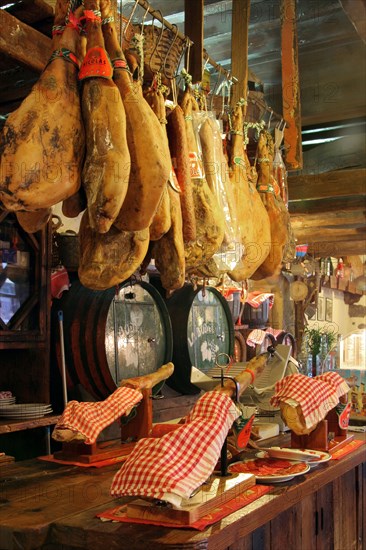 Hams for sale, Casa de Miranda, Puerto de la Cruz, Tenerife, Canary Islands, 2007.