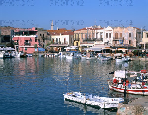 Old Harbour, Rethymnon, Crete, Greece.