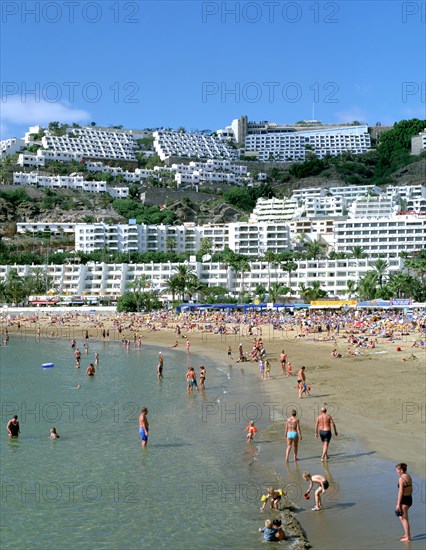 Beach, Puerto Rico, Gran Canaria, Canary Islands.
