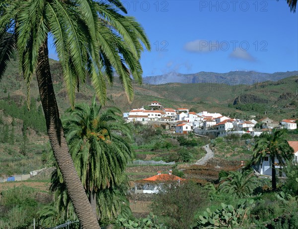 Fataga, mountain village, Gran Canaria, Canary Islands.
