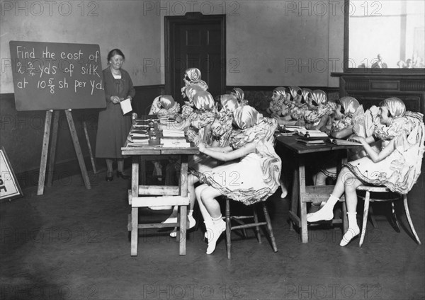 A classroom scene, c1910-1929(?). Artist: Unknown