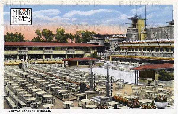 Midway Gardens, Chicago, Illinois, USA, 1915. Artist: Unknown