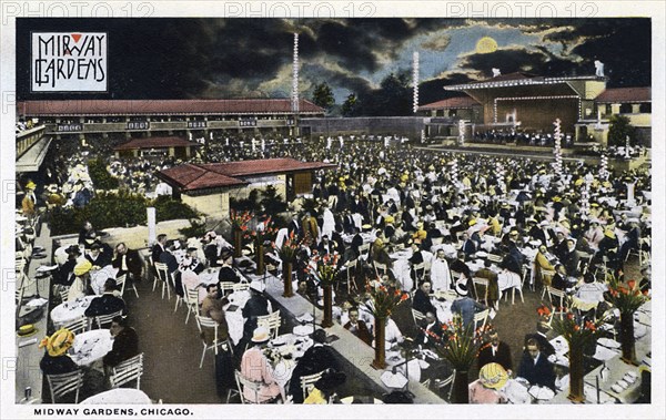 Midway Gardens, Chicago, Illinois, USA, 1915. Artist: Unknown