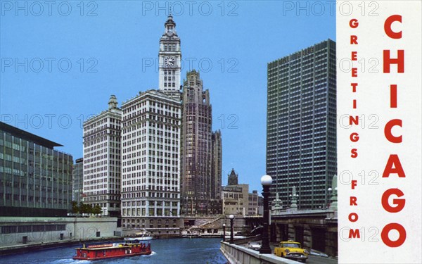 'Greetings from Chicago', postcard, 1965. Artist: Unknown
