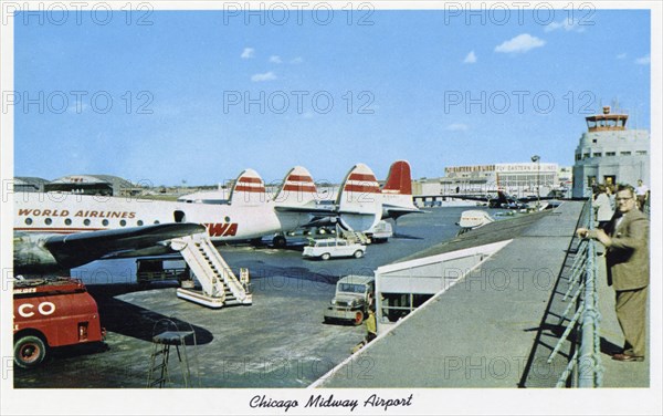 Chicago Midway Airport, Illinois, USA, 1959. Artist: Unknown