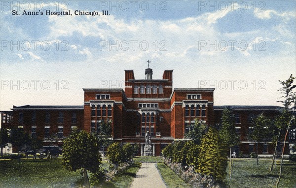 St Anne's Hospital, Chicago, Illinois, USA, 1908. Artist: Unknown