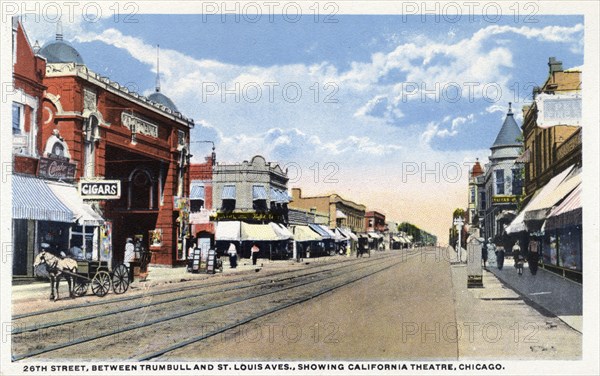 26th Street, Chicago, Illinois, 1914. Artist: Unknown