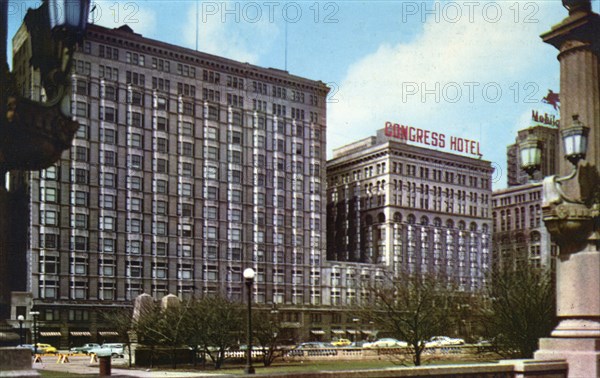 The Pick-Congress Hotel, Chicago, Illinois, USA, 1954. Artist: Unknown