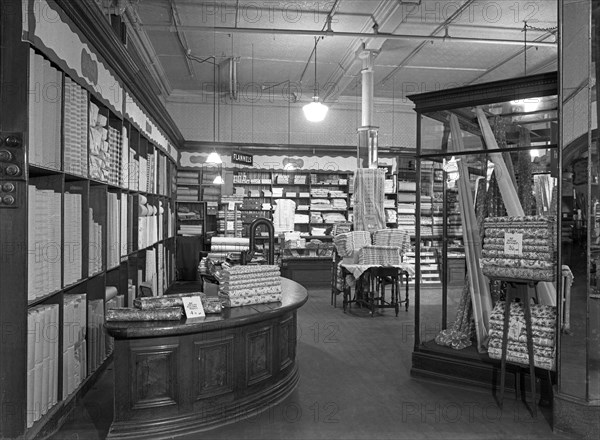 Co-op drapery department, Barnsley, South Yorkshire, 1956. Artist: Michael Walters