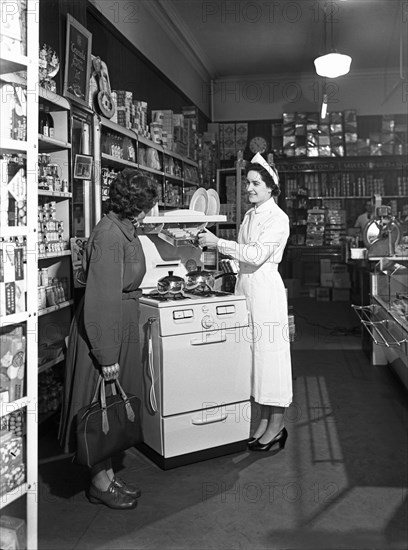 East Midlands Gas Board promotion, Mexborough, South Yorkshire, 1957. Artist: Michael Walters