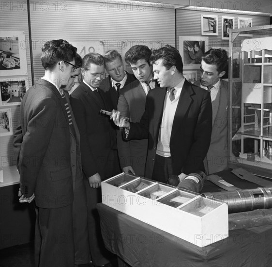 Students visiting Mexborough Power Station, South Yorkshire, 1960. Artist: Michael Walters