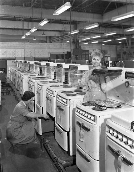 The final stages of cooker assembly at the GEC plant, Swinton, South Yorkshire, 1960. Artist: Michael Walters