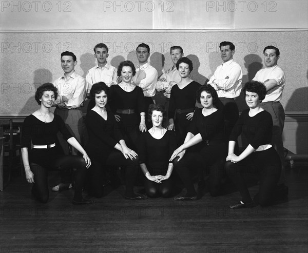 Wombwell Operatic Society group photograph, South Yorkshire, 1961. Artist: Michael Walters