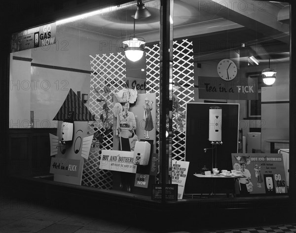 East Midlands Gas Board shop window, Rotherham, South Yorkshire, 1961. Artist: Michael Walters