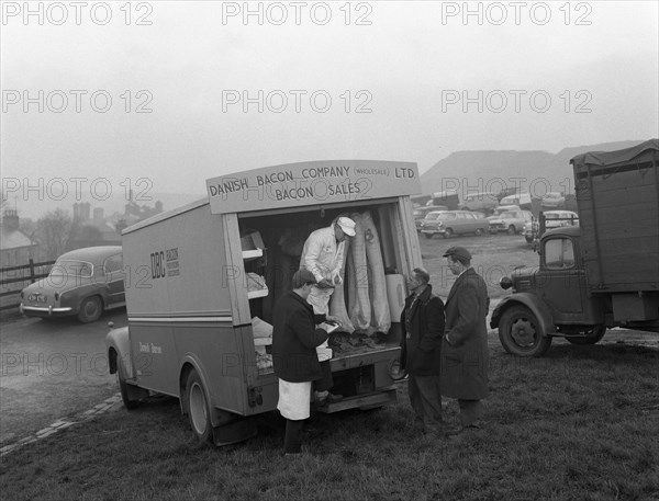 Danish Bacon Company wholesale lorry at Barnsley Market, South Yorkshire, 1961. Artist: Michael Walters