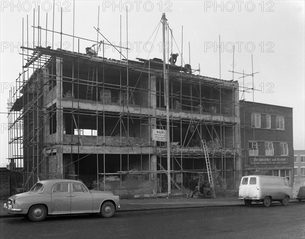 Retail regeneration in Rotherham, South Yorkshire, 1962. Artist: Michael Walters