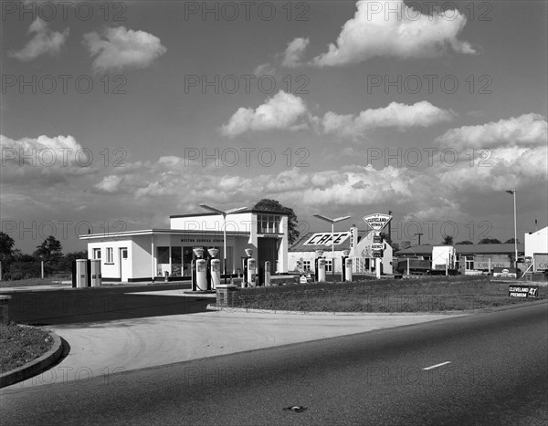 Cleveland Petrol Station, Marr, South Yorkshire, 1963. Artist: Michael Walters