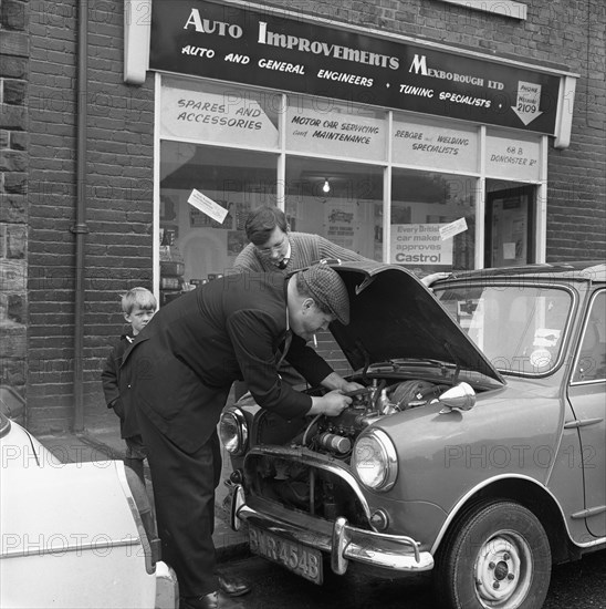 Auto Improvements, Mexborough, South Yorkshire, 1965. Artist: Michael Walters