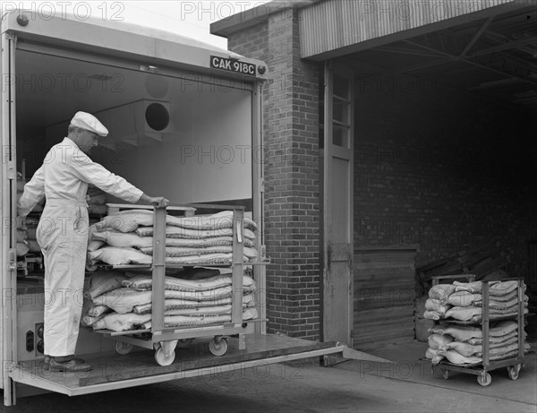 Loading area at the Danish Bacon company, Kilnhurst, South Yorkshire, 1968. Artist: Michael Walters