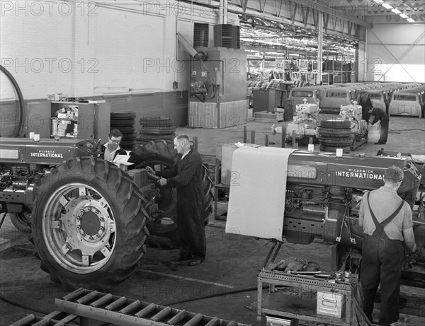 International Harvester tractor factory, Doncaster, South Yorkshire, 1966. Artist: Michael Walters