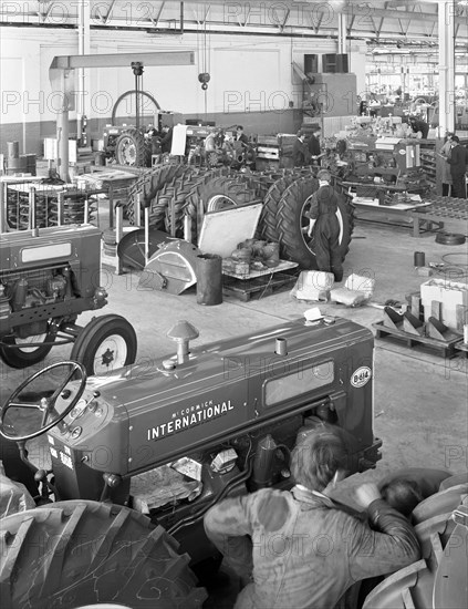 International Harvester tractor factory, Doncaster, South Yorkshire, 1966. Artist: Michael Walters