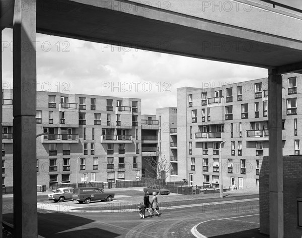 Oak Hill housing development, Rotherham, South Yorkshire, 1970s.  Artist: Michael Walters