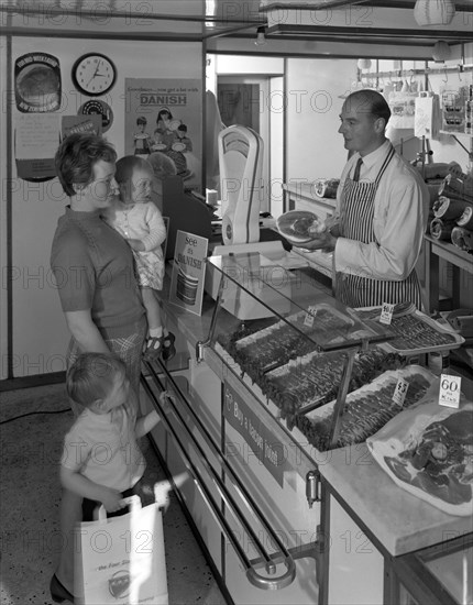 The new metric system of buying food, Stocksbridge, near Sheffield, South Yorkshire, 1966. Artist: Michael Walters