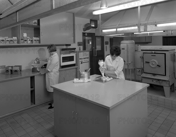 Experimental catering kitchen, Batchelors Foods, Sheffield, South Yorkshire, 1966.  Artist: Michael Walters