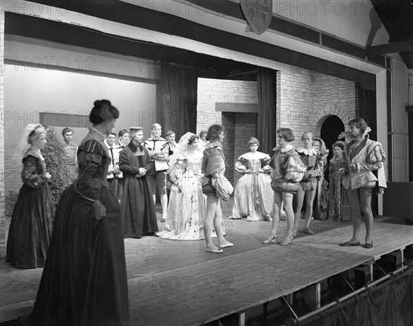 Production of Shakespeare's Twelfth Night, Worksop College, Derbyshire, 1960. Artist: Michael Walters