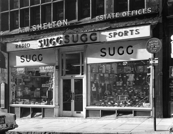 Sugg Sports, King Street branch, Nottingham, Nottinghamshire, 1960.  Artist: Michael Walters