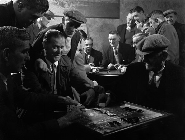 Miners socialising at the miners' welfare club, Horden Colliery, Sunderland, Tyne and Wear, 1964. Artist: Michael Walters