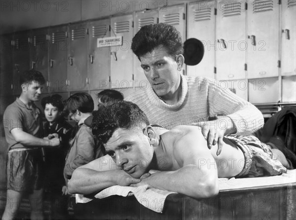 After the fight, the Horden Colliery training Gym, Sunderland, Tyne and Wear, 1964.  Artist: Michael Walters